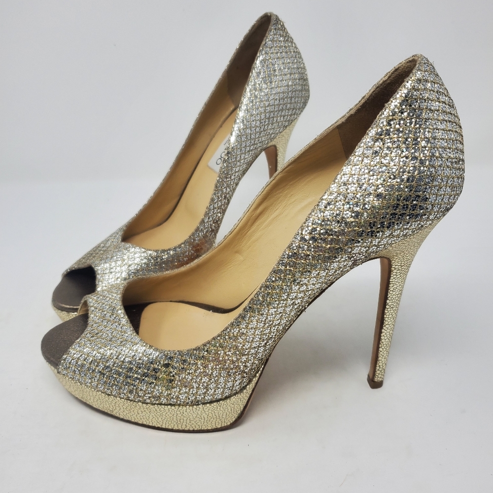 Jimmy Choo Champagne Pumps - Picture 3 of 9